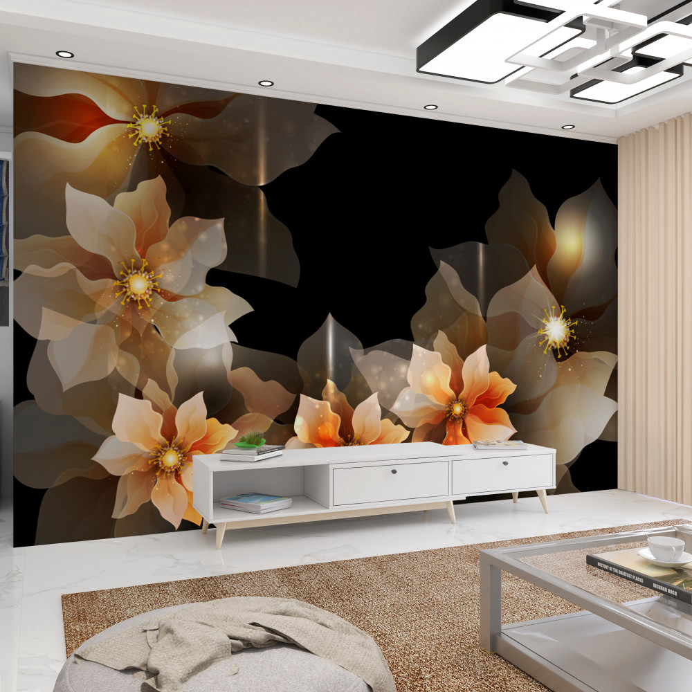 Fototapeta magia pięknych kwiatów