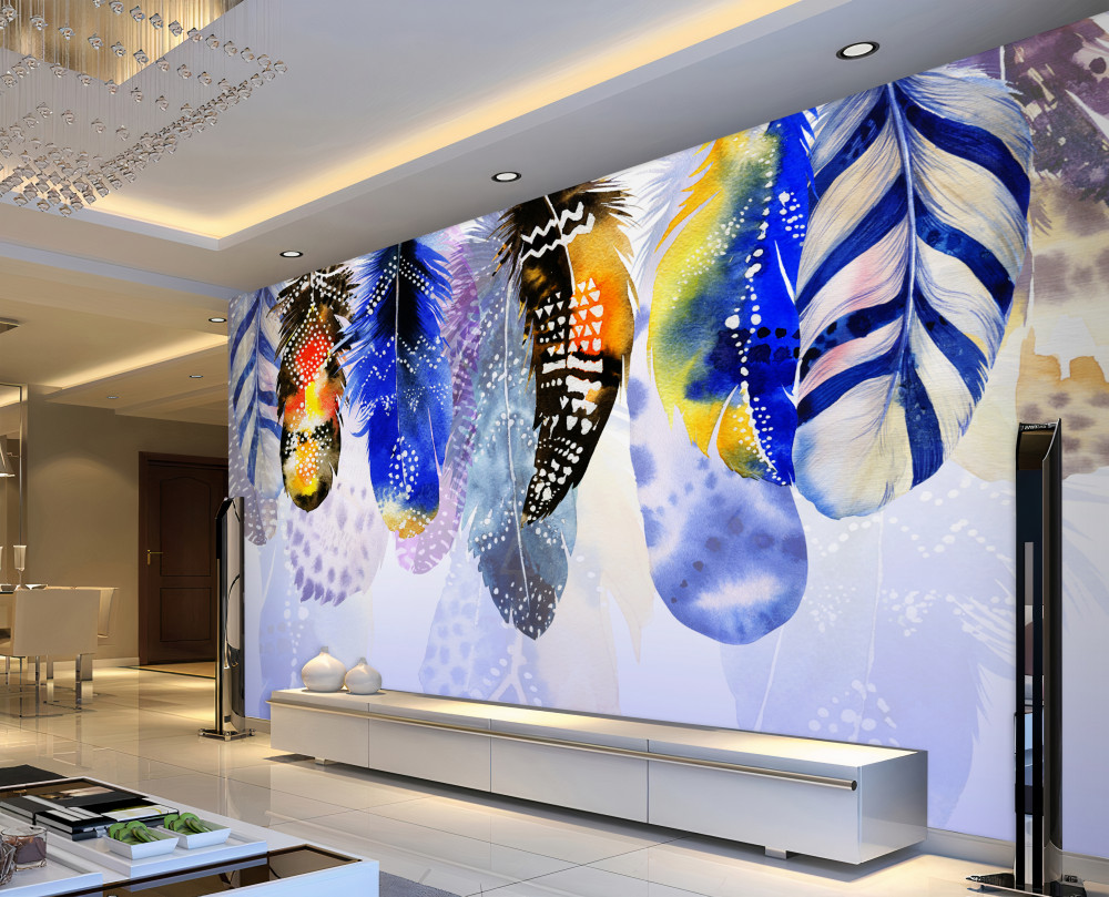 Fototapeta powiesić różne pióra