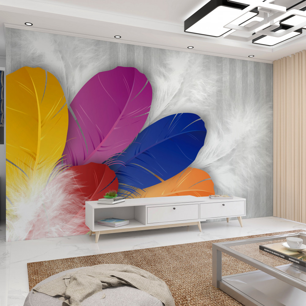 Fototapeta jasne i schludne pióra