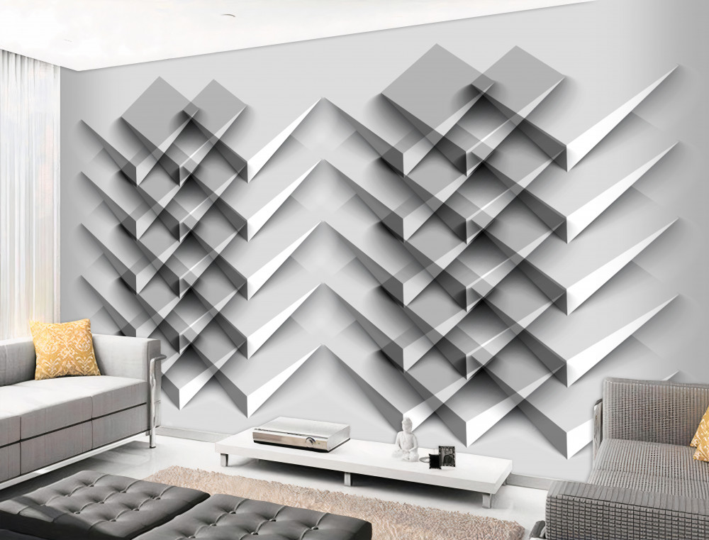 Fototapeta stos trójkątów 3d