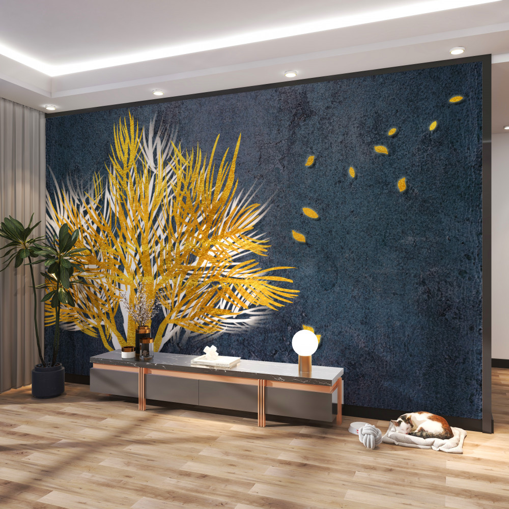 Fototapeta ptaki odlatują z zimnego lasu