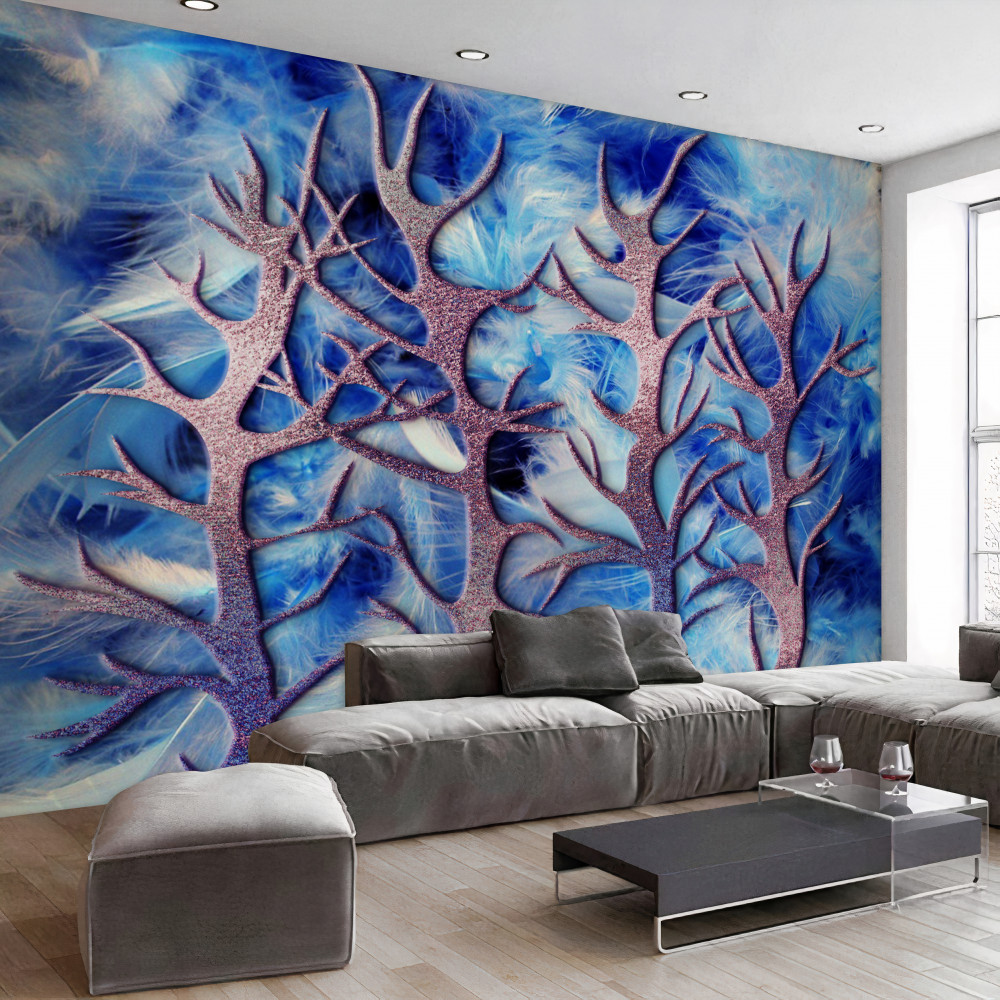 Fototapeta mroźna zima w lesie