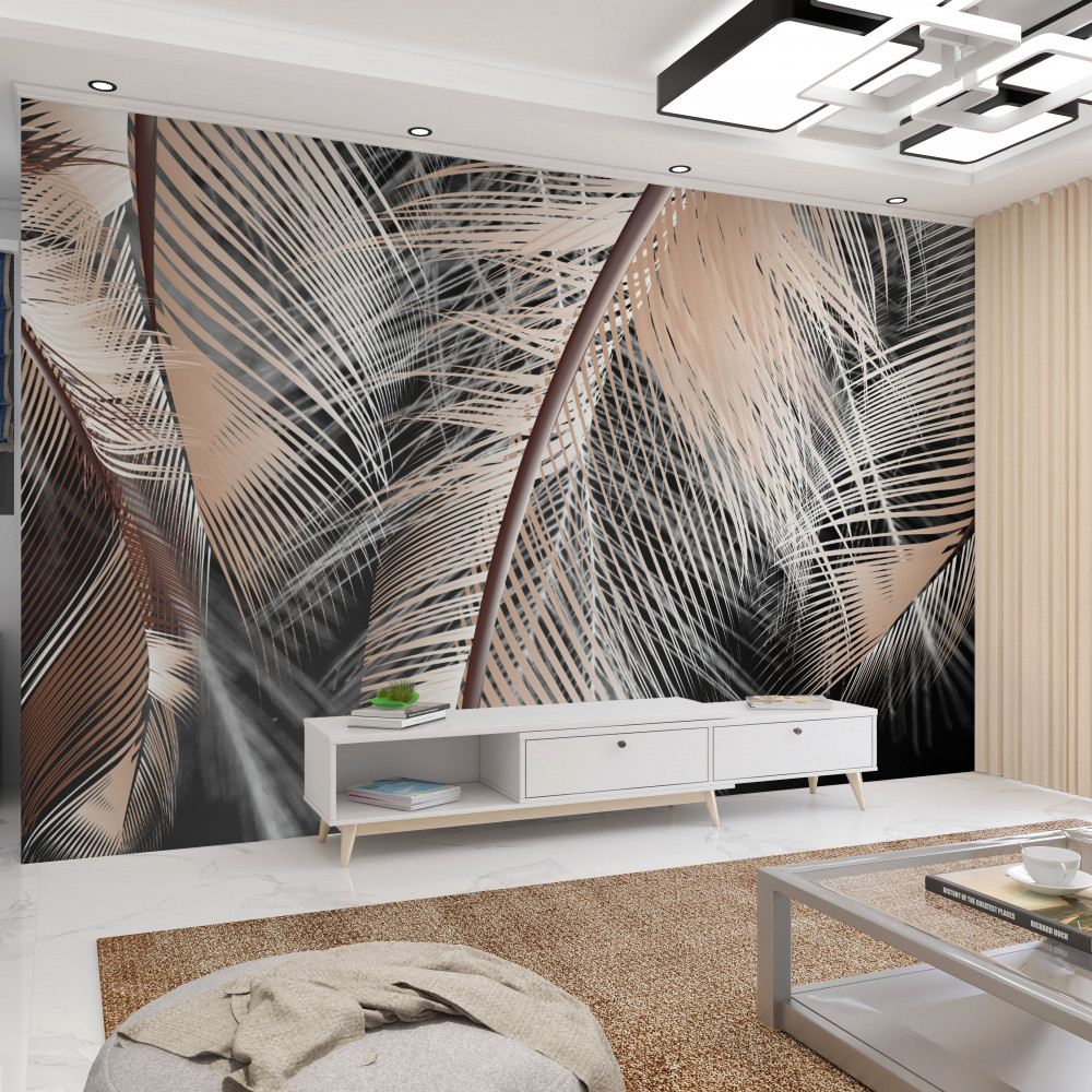 Fototapeta zbliżenie z piórami