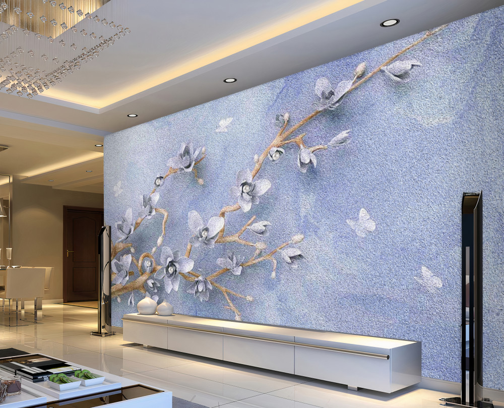 Fototapeta gałązka z białymi kwiatami