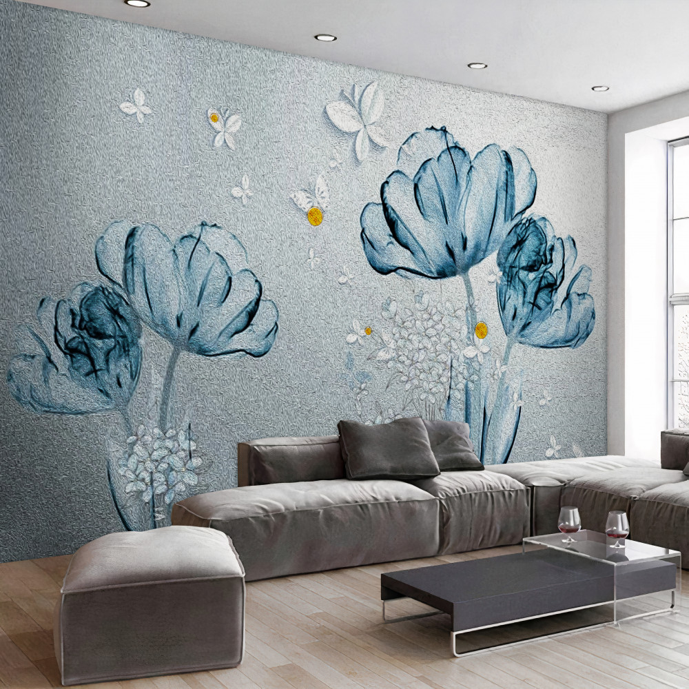 Fototapeta przezroczyste wiosenne kwiaty maku