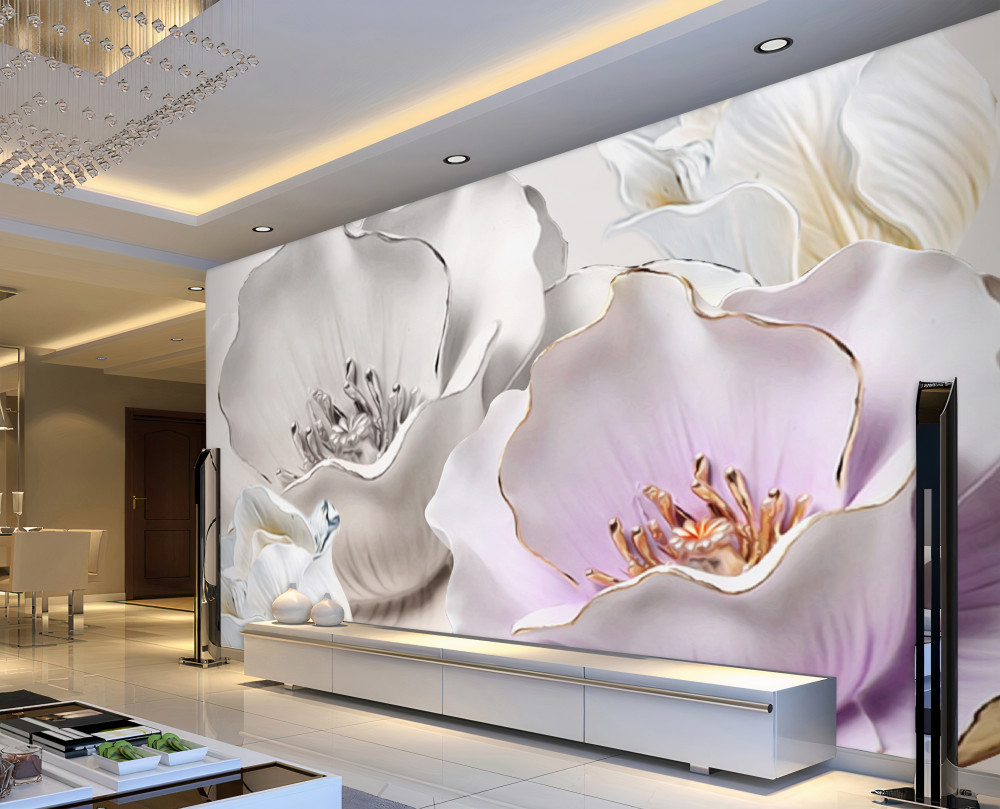 Fototapeta śnieżnobiałe porcelanowe kwiaty