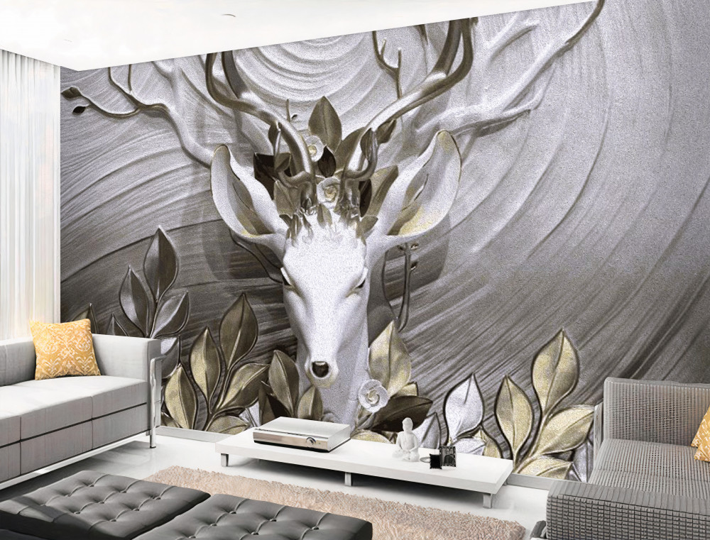 Fototapeta dumny jeleń z pięknymi rogami