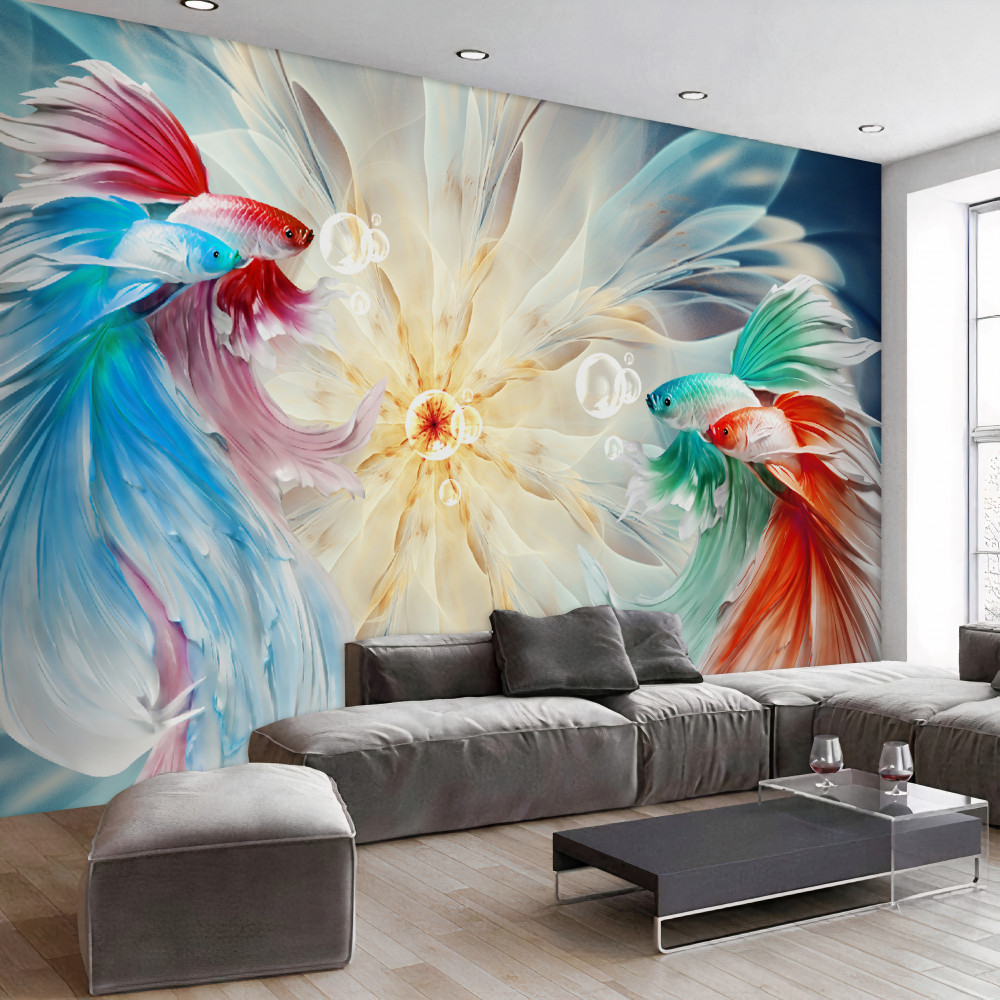 Fototapeta ogon ryby o niesamowitych kolorach