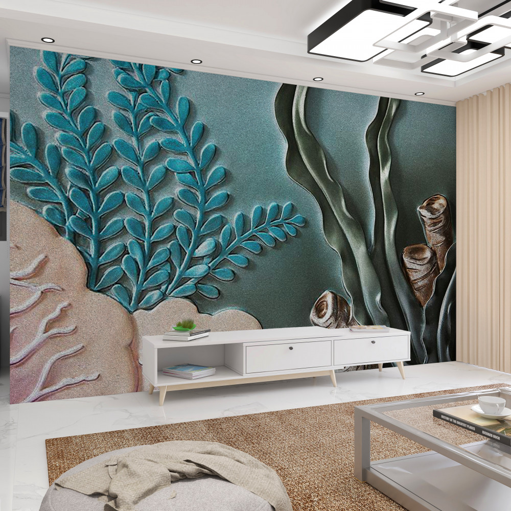 Fototapeta podwodna roślinność i glony