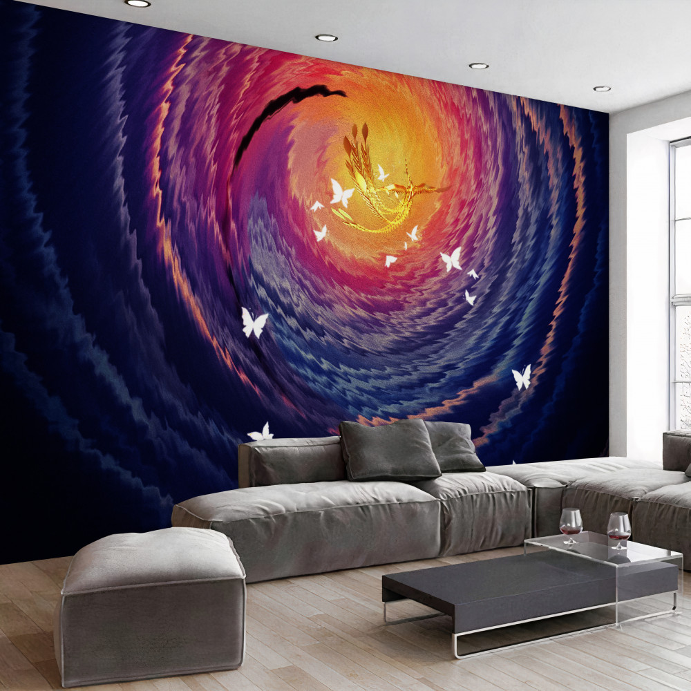 Fototapeta światło w ciemną noc abstrakcji