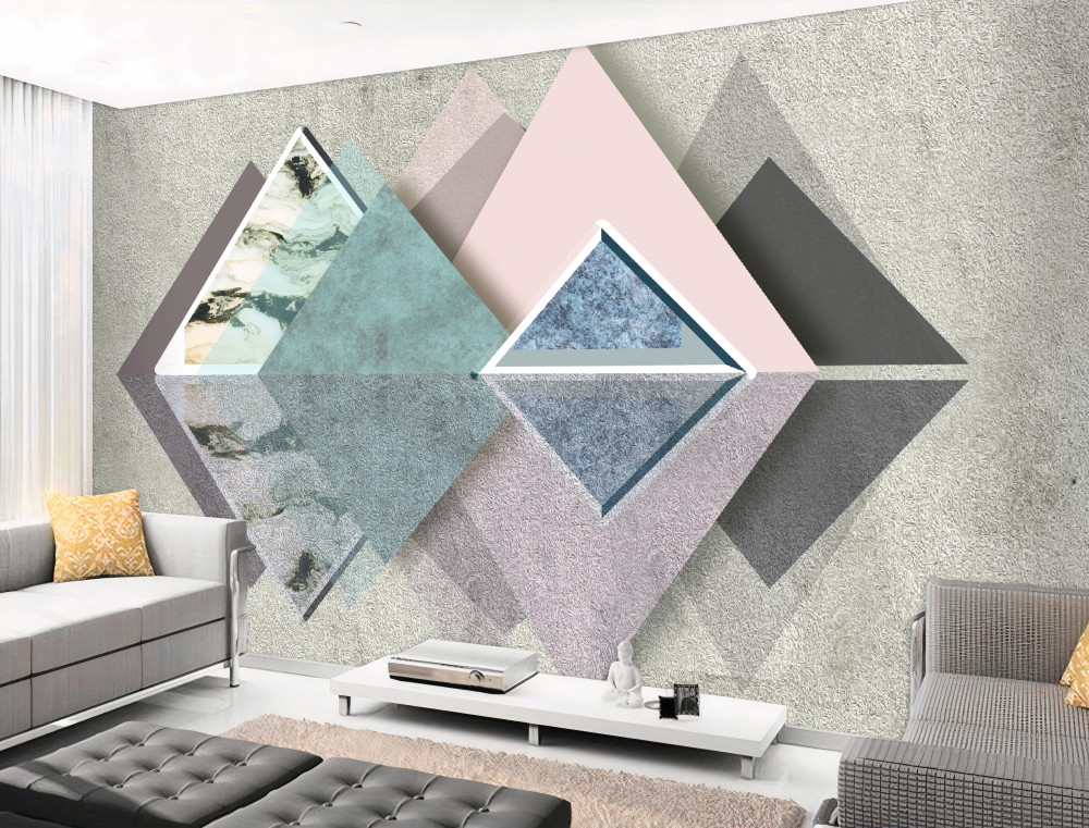 Fototapeta abstrakcyjny geometryczny las