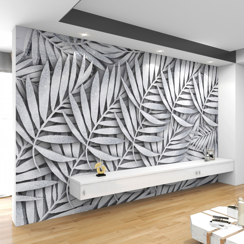 Fototapeta gałęzie białej paproci