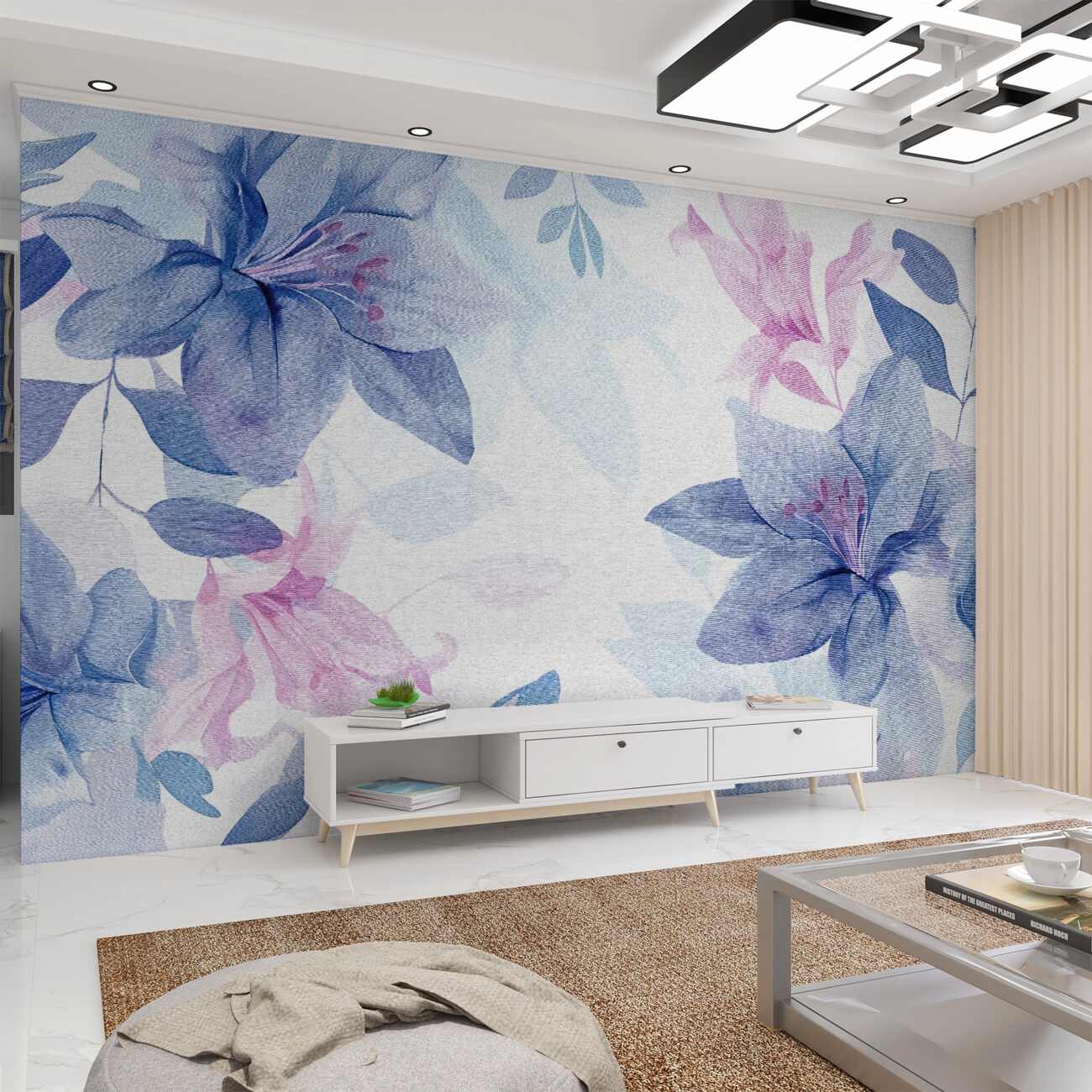 Fototapeta Akwarelowe storczyki są delikatne