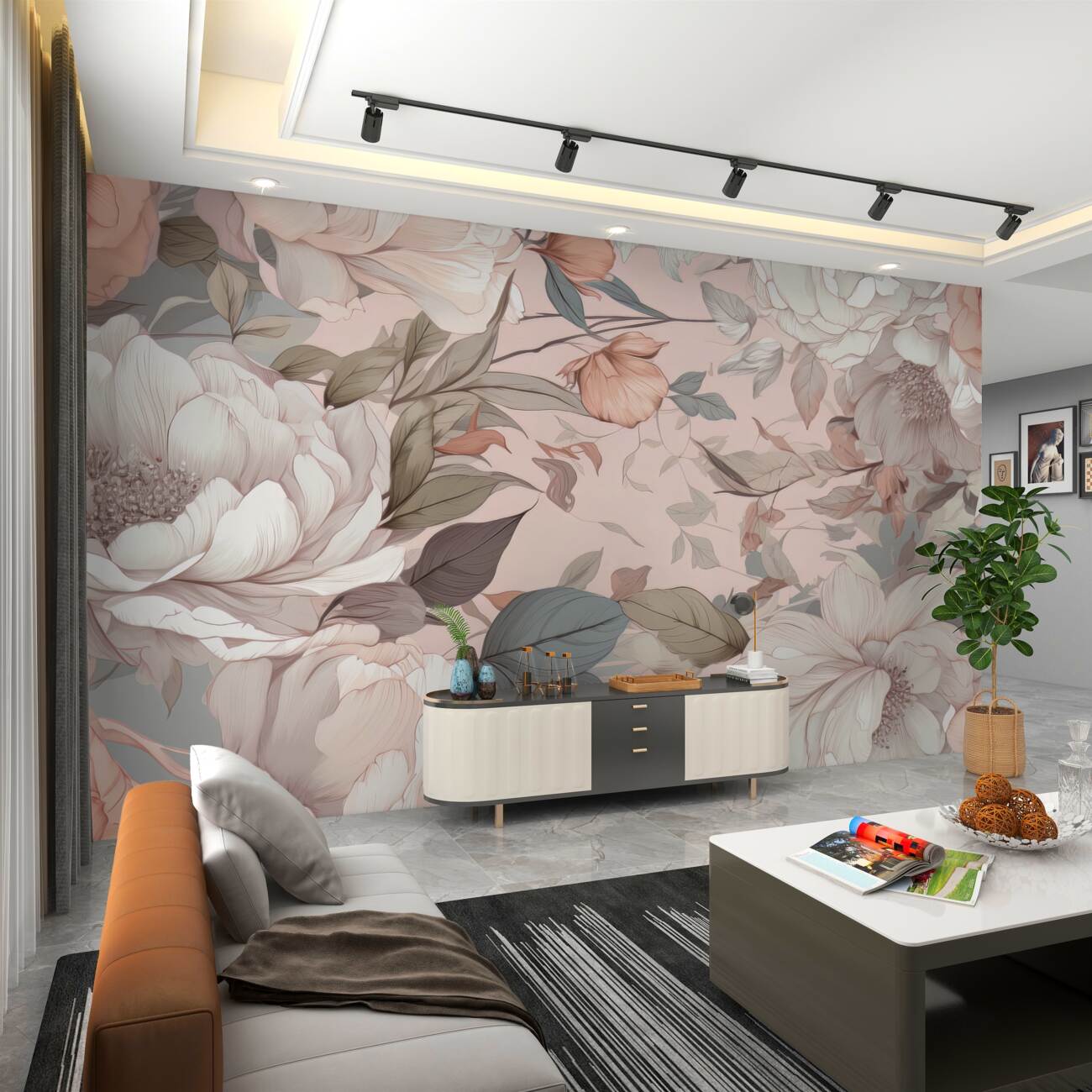 Fototapeta Ptaki na kwitnące drzewa