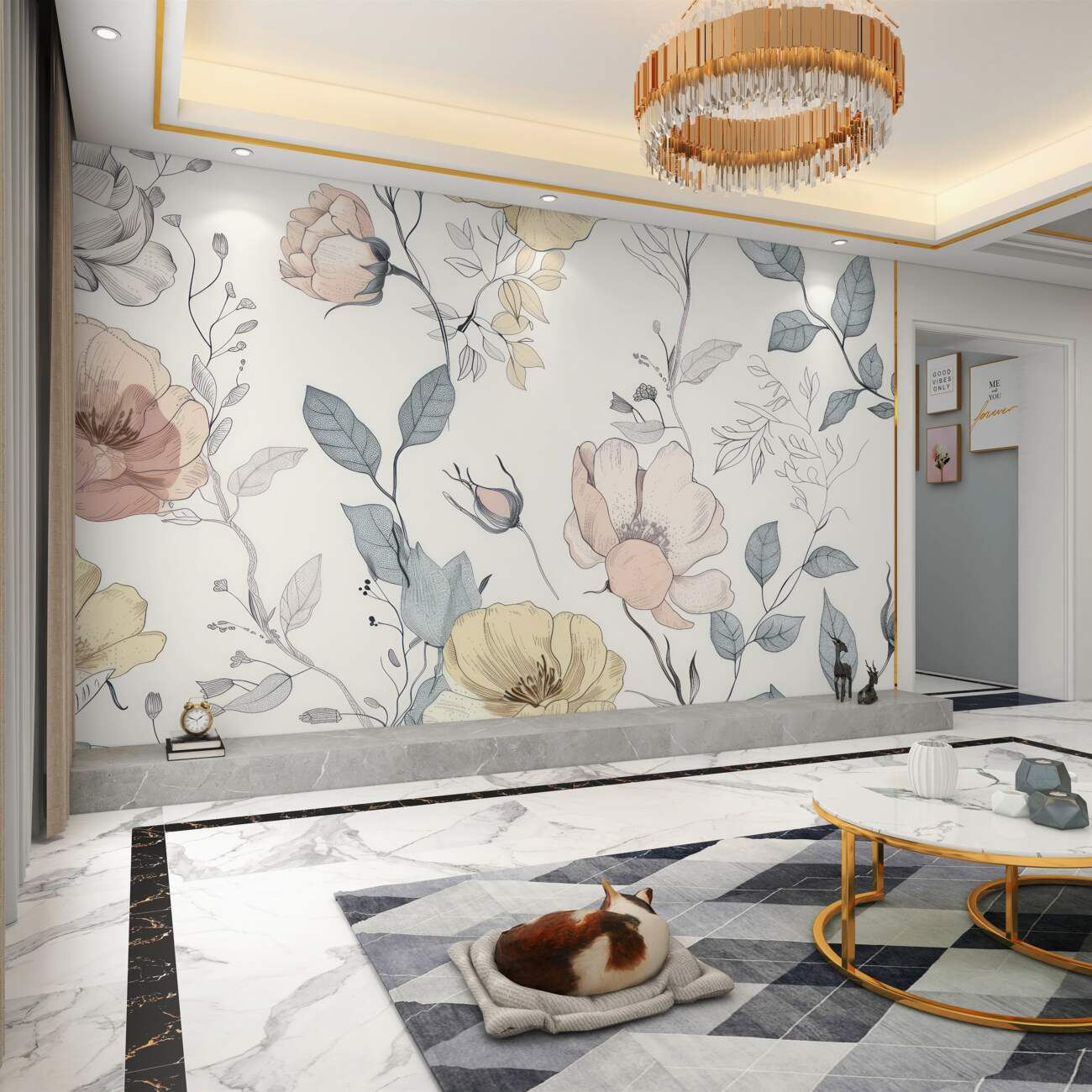 Fototapeta Smukłe gałęzie z pąkami