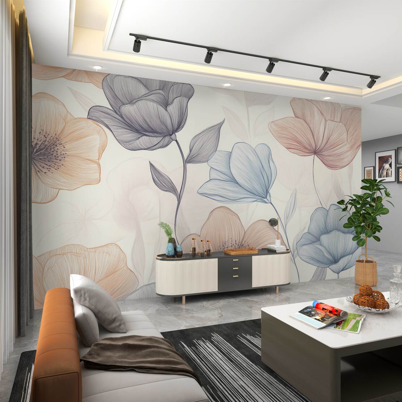 Fototapeta Ilustracja szczupłych znaczków światła