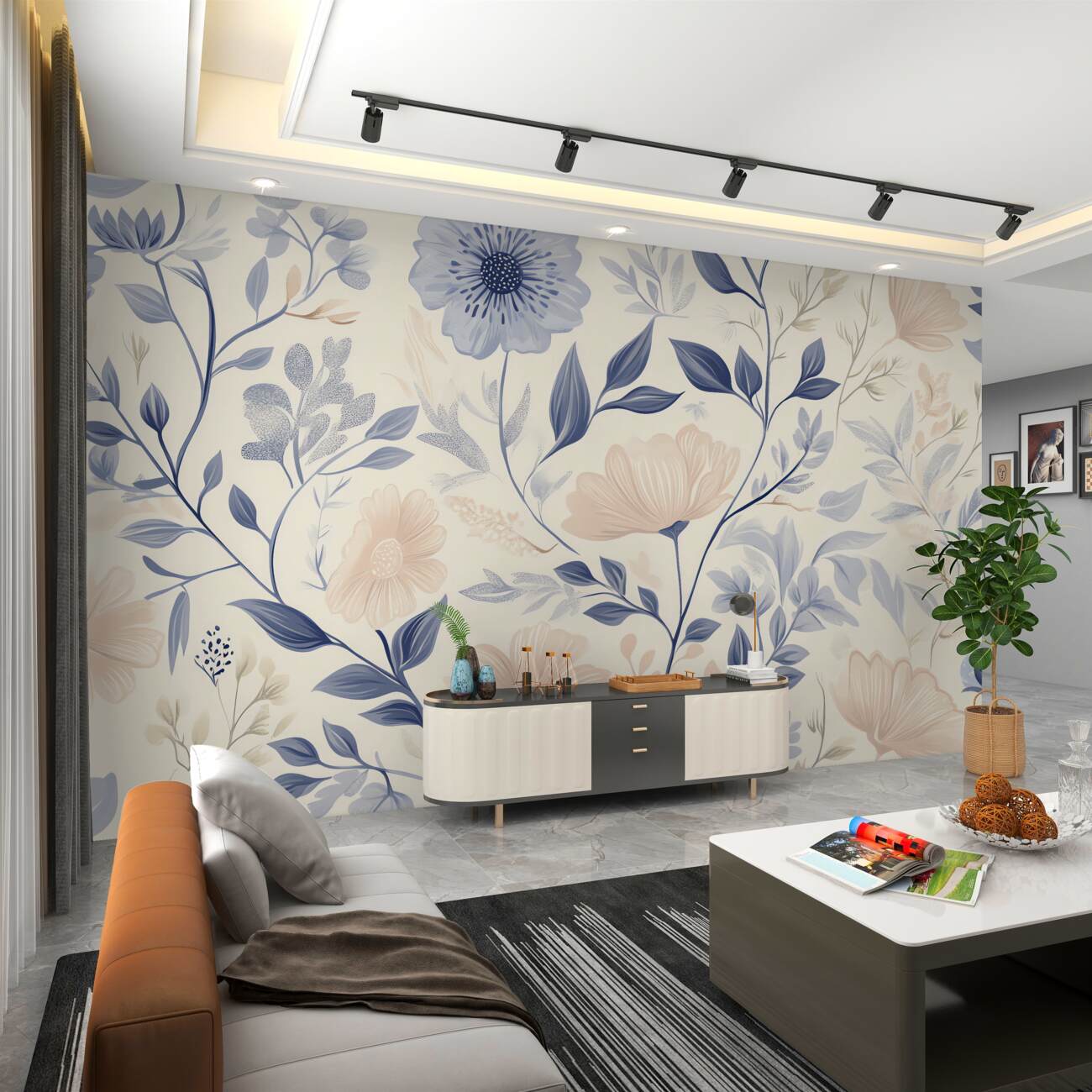 Fototapeta Ilustracja kwiatów polowych