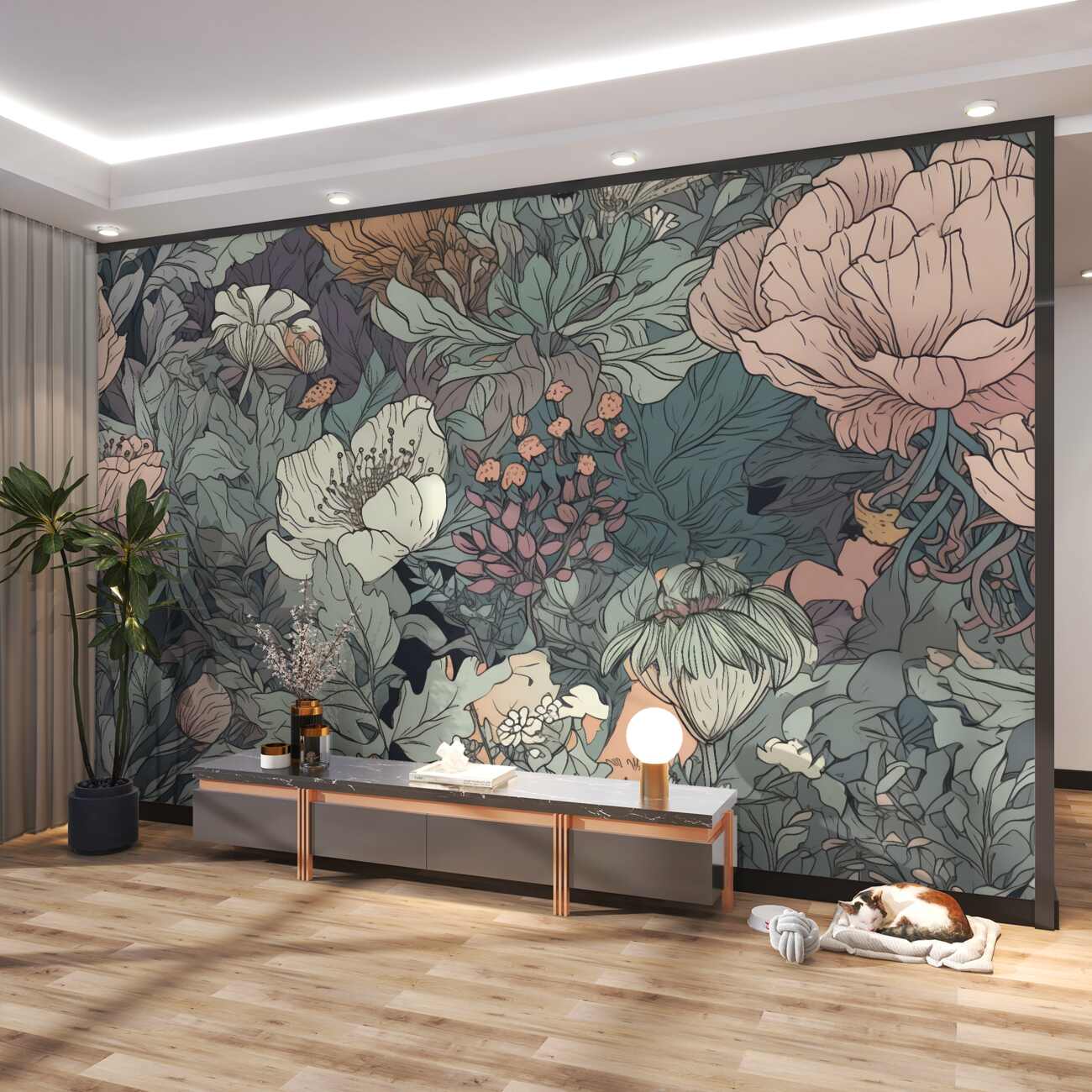 Fototapeta Białe i różowe maksymy na polu