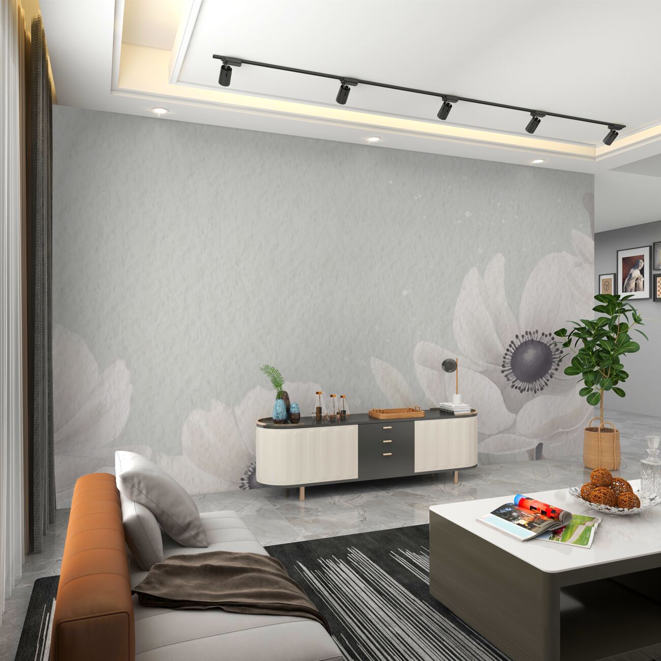 Fototapeta Białe akwarele