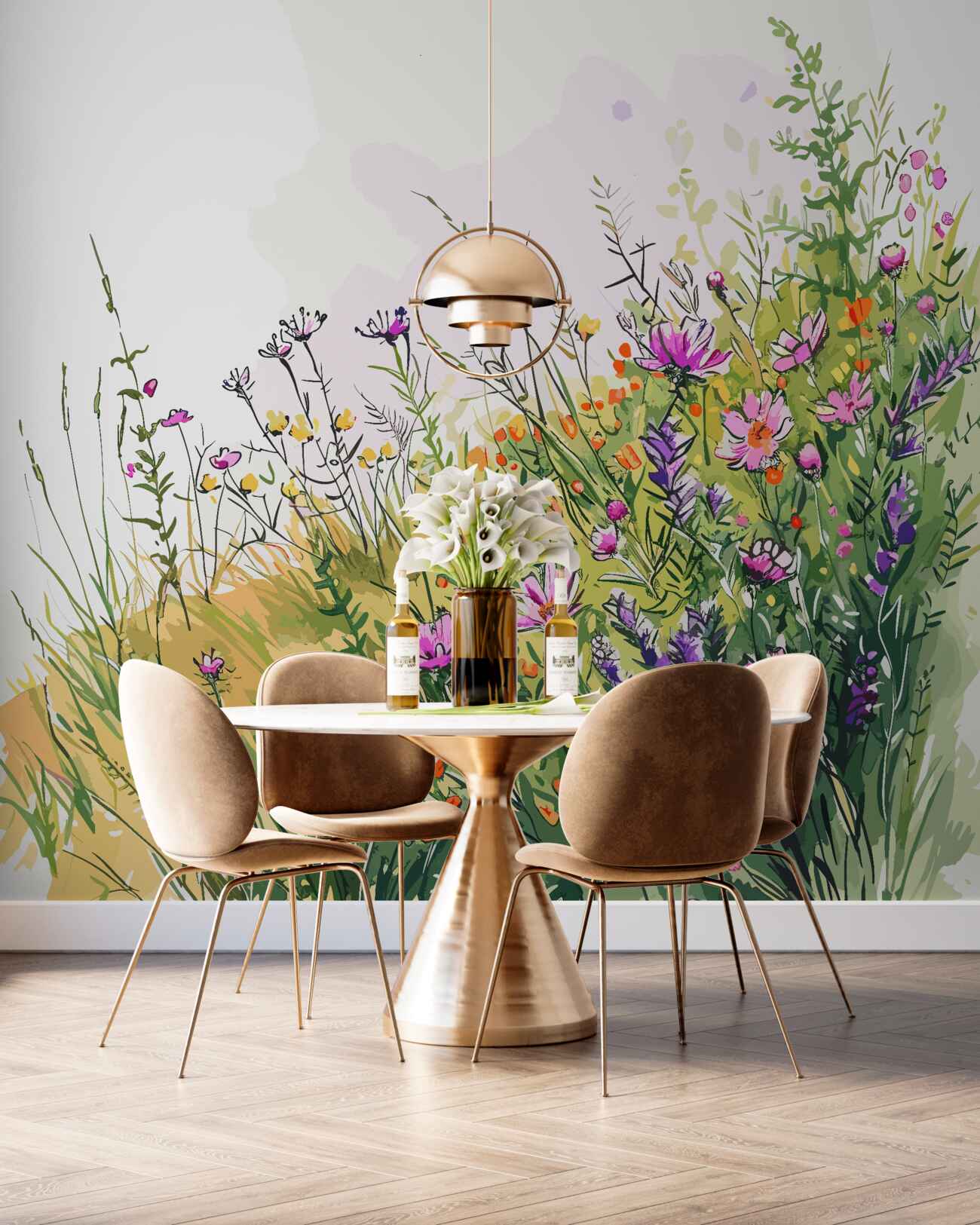 Fototapeta Piękne kwiaty pola