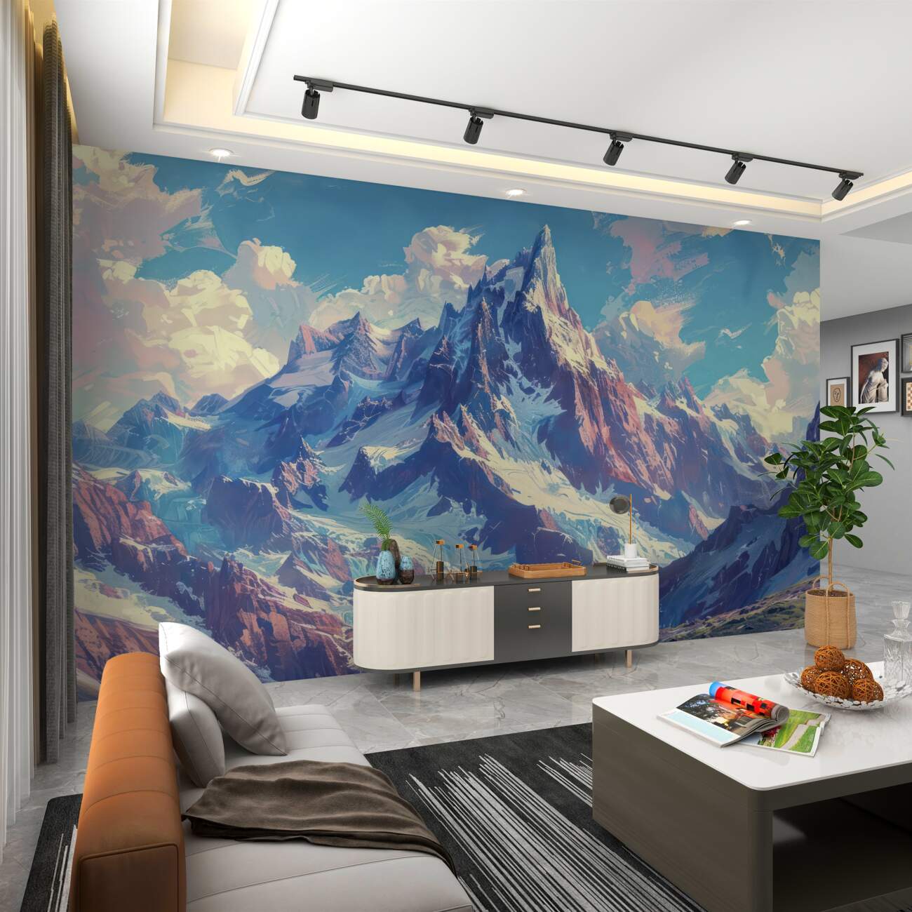 Fototapeta Nieograniczone szczyty górskie