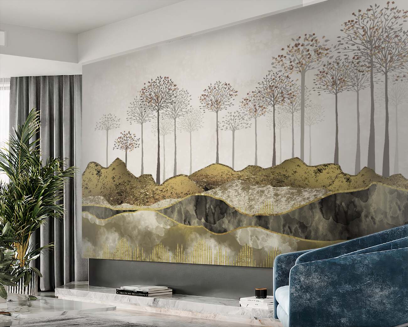 Fototapeta Sylwetki drzew