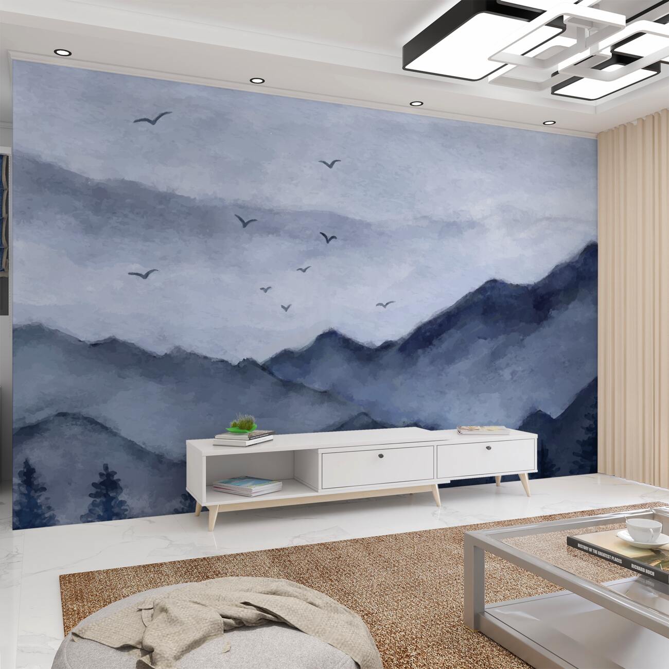 Fototapeta Dokonał górskiego krajobrazu