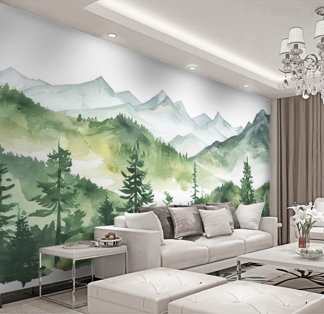 Fototapeta Dokonał górskiego krajobrazu