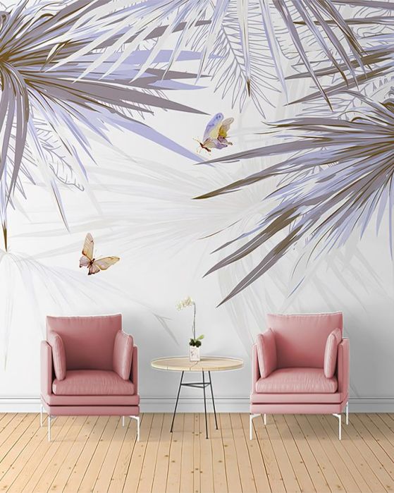 Fototapeta palmowe fioletowe