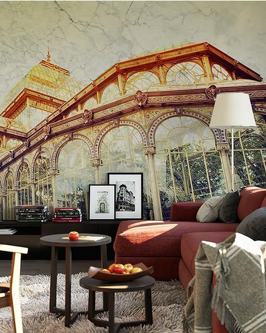 Fototapeta szklane architektura pomarańczowa