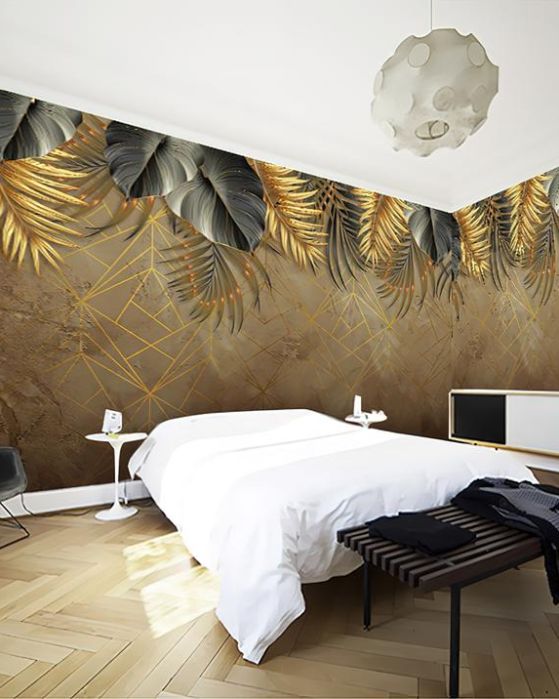 Fototapeta palmowe geometryczne