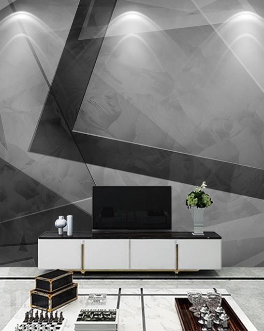 Fototapeta geometryczna czarno-biała