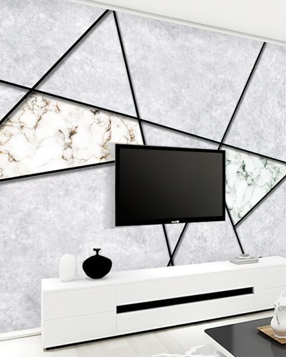 Fototapeta geometryczny marmura szary