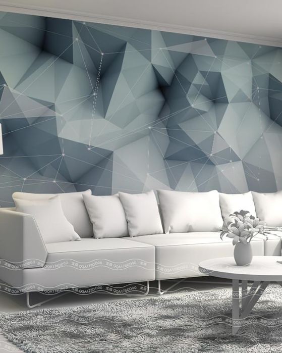 Fototapeta geometryczny niebieski