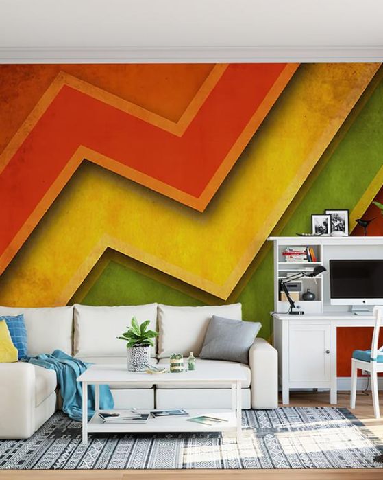 Fototapeta geometryczna wielobarwna