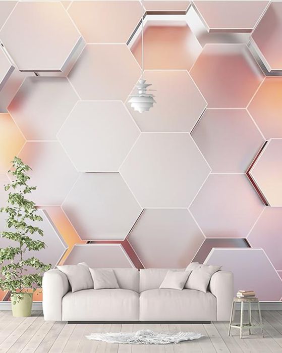 Fototapeta geometryczna pastelowe