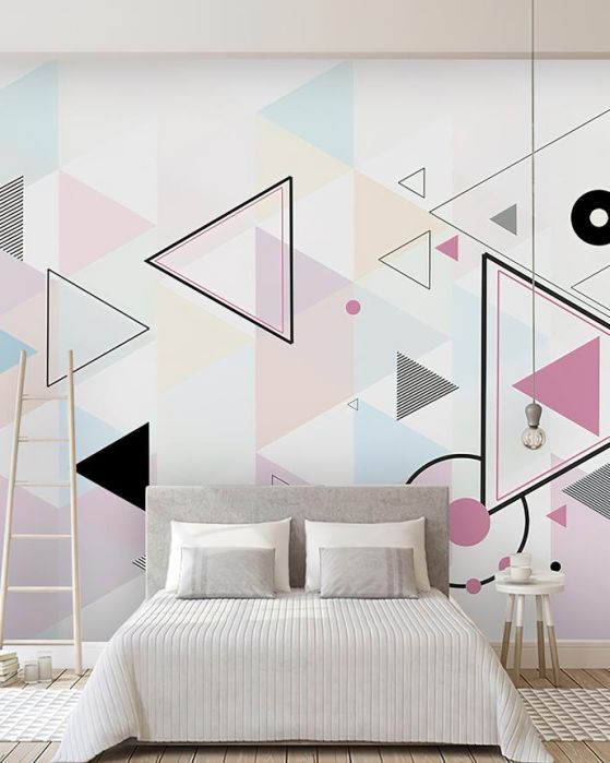 Fototapeta geometryczna pastelowe