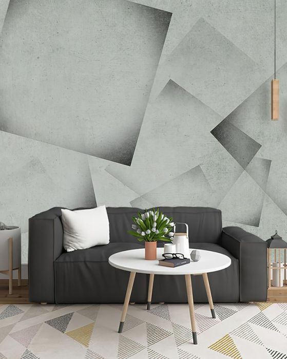 Fototapeta geometryczna szara