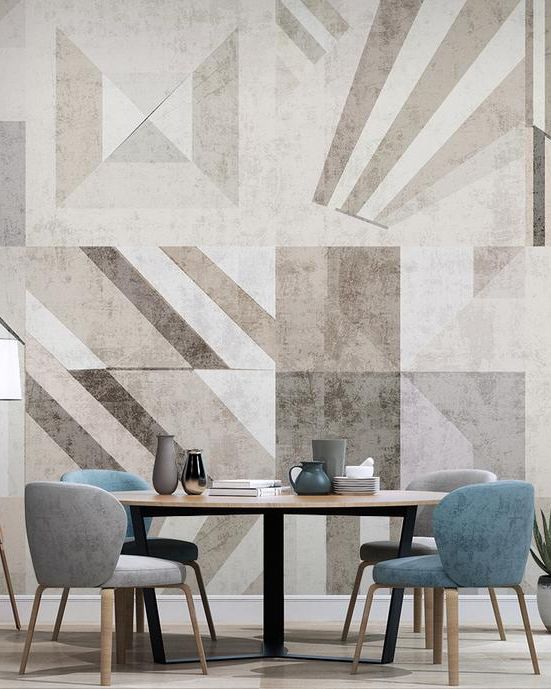 Fototapeta geometryczne neutralne kolory