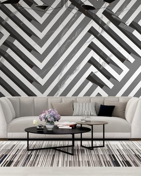 Fototapeta geometria czarne białe