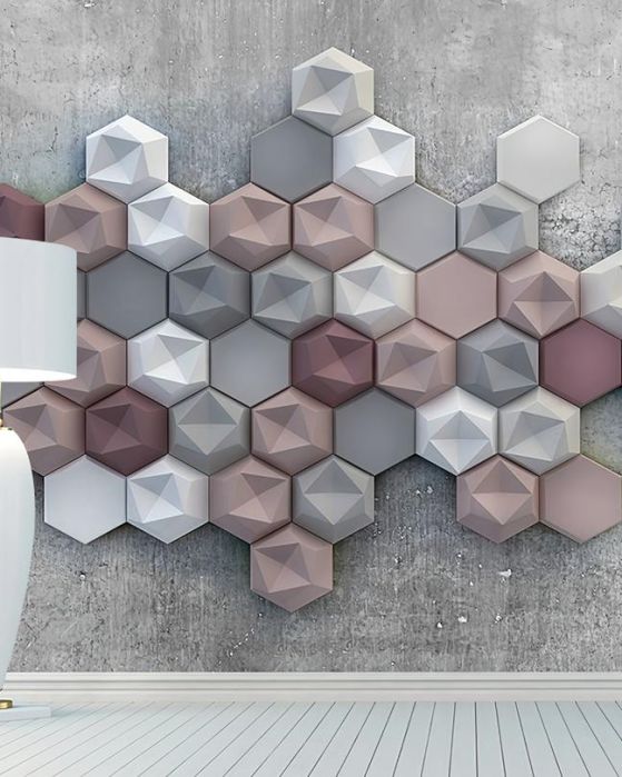 Fototapeta geometryczna wielobarwna