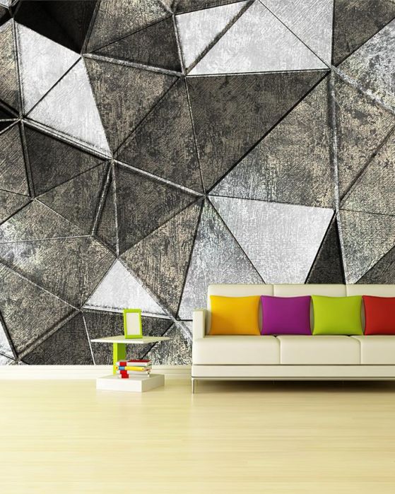 Fototapeta geometryczny szary