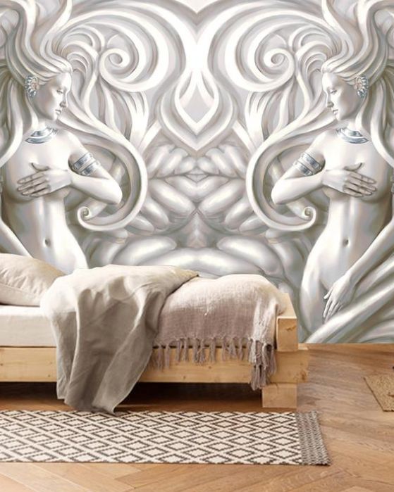 Fototapeta spirale metaliczne szare