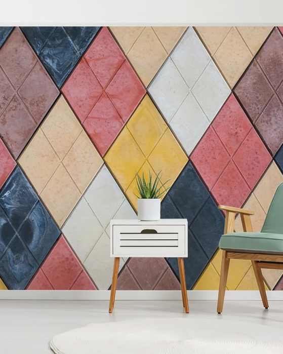 Fototapeta geometryczne kolorowe