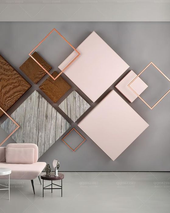 Fototapeta geometryczna brązowa