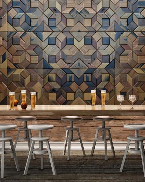 Fototapeta geometryczny brązowy