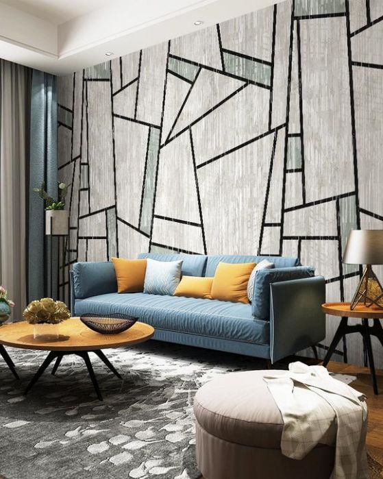 Fototapeta geometryczna szara krypta