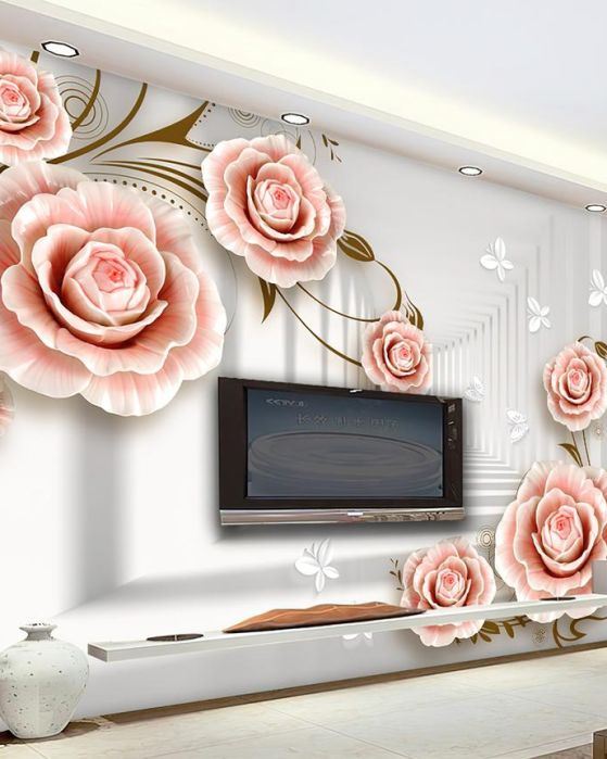 Fototapeta floralny różowy