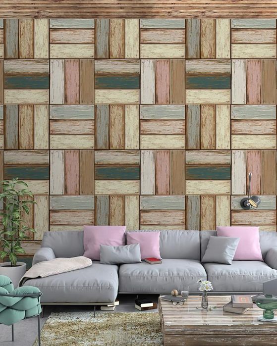 Fototapeta geometria drewna