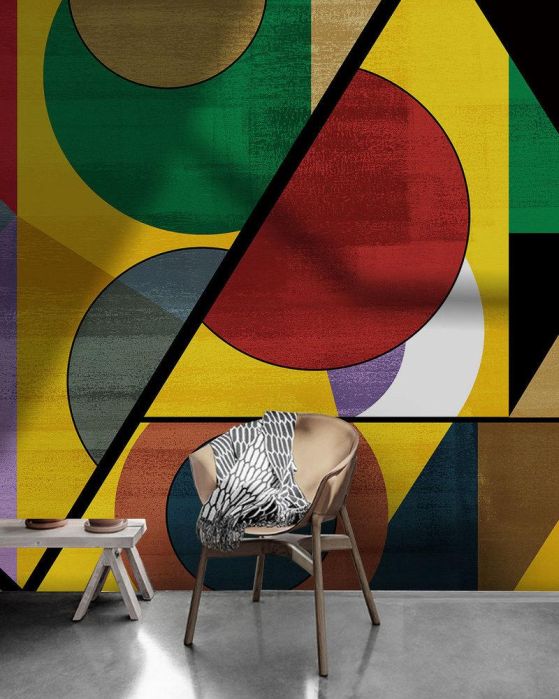 Fototapeta geometryczny wielokolorowy